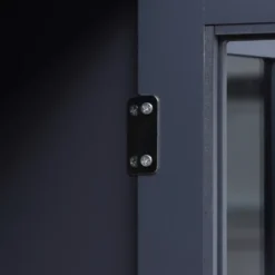 HOMCOM Modern Kitchen Sideboard, Buffet Cabinet With Storage, Adjustable Shelves For Living Room, Study, 4 Glass Doors, Gray -Homcom GUEST 000e4e9e d5a8 429d 8370 74bac91140d0