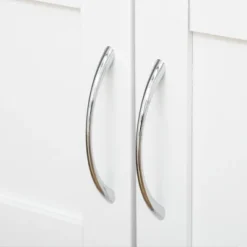 HOMCOM Bar Cart Rolling Kitchen Island On Wheels With 9-Bottle Wine Rack, Small Kitchen Cart Kitchen Storage Cabinets, Wooden Countertop, White -Homcom GUEST 027486f8 1f52 4fd1 a99c eb162ab7c795