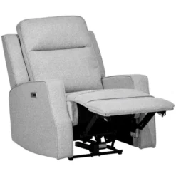 HOMCOM Electric Power Recliner Armchair With USB Charging Station, Sofa Recliner With Linen Upholstered Seat And Retractable Footrest, Gray -Homcom GUEST 0334d7fe a013 4117 95fa 730938013b4f
