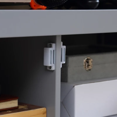 HOMCOM TV Cabinet Stand For TVs Up To 46 Inches, Entertainment Center With Storage Shelf And Cupboard For Living Room 4 HOMCOM TV Cabinet Stand For TVs Up To 46 Inches, Entertainment Center With Storage Shelf And Cupboard For Living Room - Image 4