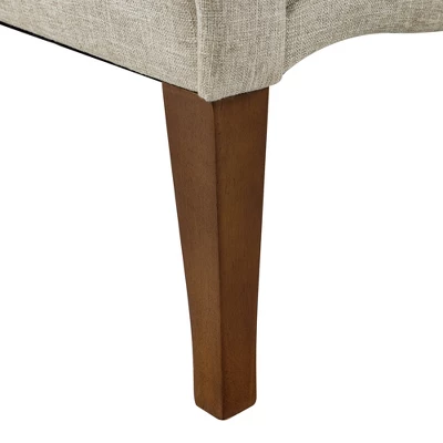 HOMCOM Traditional Style Entryway Bed End Shoe Bench With Button Tufted And Rounded Arm For Living Room 4 HOMCOM Traditional Style Entryway Bed End Shoe Bench With Button Tufted And Rounded Arm For Living Room - Image 4