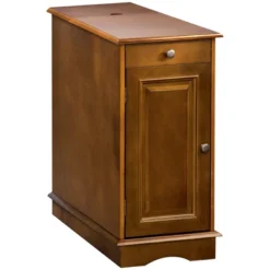 HOMCOM Side Table With Flip Top, Slim End Table With Storage Drawer And Cabinet For Living Room 13 HOMCOM Side Table With Flip Top, Slim End Table With Storage Drawer And Cabinet For Living Room -Homcom GUEST 0b01bd14 8822 41fc b625 738deacec285
