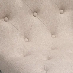 HOMCOM Bar Stools Set Of 2, Swivel Bar Chairs, 25.5" High Fabric Tufted Breakfast Barstools For Kitchen Counter, Beige -Homcom GUEST 0d748c16 3c87 42f8 b6f9 d5376cad6d57 1