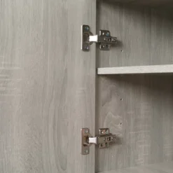 HOMCOM 72" Kitchen Buffet With Hutch, Freestanding Pantry Cupboard With Utility Drawer, 2 Door Cabinets And Countertop, Grey Wood Grain 7 HOMCOM 72" Kitchen Buffet With Hutch, Freestanding Pantry Cupboard With Utility Drawer, 2 Door Cabinets And Countertop, Grey Wood Grain -Homcom GUEST 1805ae92 5e0b 4a22 89ef 02ef16d93602