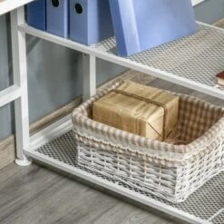 HOMCOM 83" Two Person Computer Desk With 2 Storage Shelves, Double Desk Workstation With Book Shelf, Long Desk Table For Home Office, Natural 9 HOMCOM 83" Two Person Computer Desk With 2 Storage Shelves, Double Desk Workstation With Book Shelf, Long Desk Table For Home Office, Natural -Homcom GUEST 1bfcd0ba a41f 4d62 abdf a55fcd0d1401