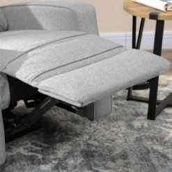 HOMCOM Electric Power Recliner Armchair With USB Charging Station, Sofa Recliner With Linen Upholstered Seat And Retractable Footrest, Gray -Homcom GUEST 209860a0 e6ad 4c91 9feb ef4039c5c3ab
