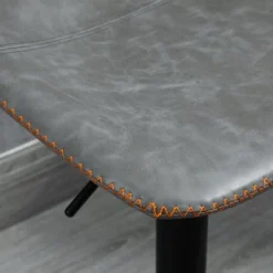 HOMCOM Adjustable Bar Stools Set Of 4, Swivel Bar Height Chairs Barstools Padded With Back For Kitchen, Counter, And Home Bar, Gray 9 HOMCOM Adjustable Bar Stools Set Of 4, Swivel Bar Height Chairs Barstools Padded With Back For Kitchen, Counter, And Home Bar, Gray -Homcom GUEST 20d37ac1 fc5d 4353 8b62 840257e8f750