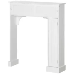 HOMCOM Freestanding Over The Toilet Bathroom Cabinet With Adjustable Shelves, Toilet Rack, Space Saver, Wooden Bathroom Storage Organizer 9 HOMCOM Freestanding Over The Toilet Bathroom Cabinet With Adjustable Shelves, Toilet Rack, Space Saver, Wooden Bathroom Storage Organizer -Homcom GUEST 213a264b 5cfe 452a 88ab 9fddb2050669