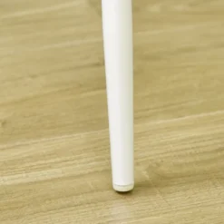 HOMCOM Bar Table And Chairs Set, 3 Piece Dining Table Set For 2 With Steel Frame And Footrest For Bar And Kitchen, White/Oak -Homcom GUEST 22b3962d 1371 41b4 9594 311cb2056f7c