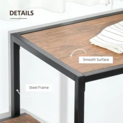 HOMCOM Industrial 3-Piece Dining Table And 2 Chair Set For Small Space In The Dining Room Or Kitchen -Homcom GUEST 2728d08c b1aa 4a18 b600 c436ba86d059