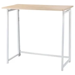 HOMCOM Writing Desk, 31.5" Folding Table For Small Space, Computer Desk With Metal Frame, Space-Saving Workstation For Home Office -Homcom GUEST 27c16c5f d761 494c 903b 2c9428e3eab2