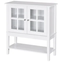 HOMCOM Kitchen Credenza & Sideboard Buffet Cabinet With 2 Glass Doors & Storage Shelves 11 HOMCOM Kitchen Credenza & Sideboard Buffet Cabinet With 2 Glass Doors & Storage Shelves -Homcom GUEST 27fd67c6 b20f 41cb 8a99 163a8682c2bf
