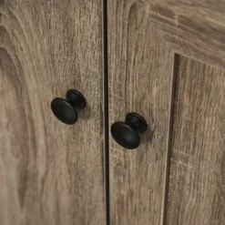 HOMCOM Freestanding Kitchen Pantry Storage With 2 Large Cabinets, 4 Shelves, Framed Glass Doors And Anti-Toppling Design 14 HOMCOM Freestanding Kitchen Pantry Storage With 2 Large Cabinets, 4 Shelves, Framed Glass Doors And Anti-Toppling Design -Homcom GUEST 290eb989 c7f5 4f50 9cba cc490bc18d24