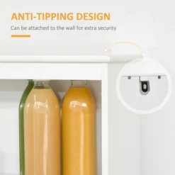 HOMCOM Modern 58" Kitchen Buffet With Hutch, Microwave Cabinet With Drawer And Storage Cupboard, White 8 HOMCOM Modern 58" Kitchen Buffet With Hutch, Microwave Cabinet With Drawer And Storage Cupboard, White -Homcom GUEST 2db034f6 c704 4e04 b467 b2af84da271a