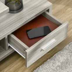 HOMCOM Modern TV Stand For TVs Up To 45", TV Cabinet With Storage Shelf And Drawer, Entertainment Center For Living Room Bedroom, Gray 8 HOMCOM Modern TV Stand For TVs Up To 45", TV Cabinet With Storage Shelf And Drawer, Entertainment Center For Living Room Bedroom, Gray -Homcom GUEST 2dd7cf4e 3be0 41d2 a082 c7b1f9970fce