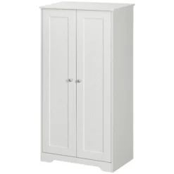 HOMCOM Kitchen Pantry Storage Cabinet, Freestanding Kitchen Cupboard With 2 Doors, Adjustable Shelves For Living Room, Dining Room, Bedroom, White -Homcom GUEST 2f3b96f8 ece9 4c95 bff6 f3acdb008d65
