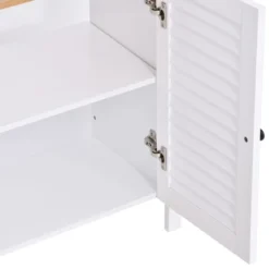 HOMCOM Under-Sink Storage Cabinet With Double Layers Bathroom Cabinet Space Saver Organizer 2 Door Floor Cabinet, White 8 HOMCOM Under-Sink Storage Cabinet With Double Layers Bathroom Cabinet Space Saver Organizer 2 Door Floor Cabinet, White -Homcom GUEST 2fe89ff4 4411 4e9f 8ce9 7f739b6b1b80