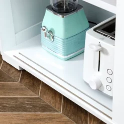 HOMCOM Modern Kitchen Sideboard, Stackable Buffet Cabinet, Sliding Glass Door Cupboard With Adjustable Shelf, White -Homcom GUEST 33bff1c1 d2a8 44eb 997e 3390d82ccca0