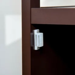 HOMCOM Wine Cabinet With 4 Bottle Wine Rack, Open Shelf, Acrylic Door Cabinet With Adjustable Shelf -Homcom GUEST 366e6f5d 887c 4f6d 877f 177d80ed9271