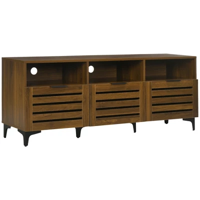 HOMCOM TV Cabinet Stand For TVs Up To 65", Entertainment Center With Drawer, Doors, And Storage Shelves For Living Room, Bedroom 3 HOMCOM TV Cabinet Stand For TVs Up To 65", Entertainment Center With Drawer, Doors, And Storage Shelves For Living Room, Bedroom - Image 3