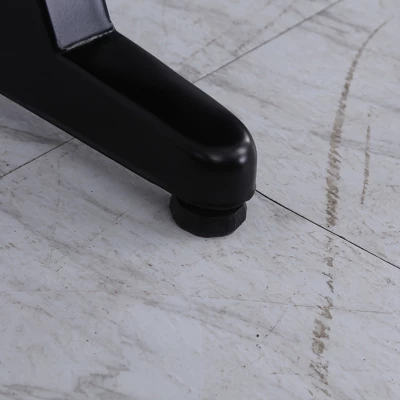 HOMCOM 47" Racing Style Gaming Desk, Z-Shaped Computer Table With LED Lights, Swivel Cup Holder, Headphone Hook And Cable Management Holes, Black 5 HOMCOM 47" Racing Style Gaming Desk, Z-Shaped Computer Table With LED Lights, Swivel Cup Holder, Headphone Hook And Cable Management Holes, Black - Image 5