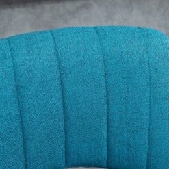 HOMCOM Modern Bar Stools Set Of 4 Swivel Bar Height Barstools Chairs With Adjustable Height, Round Heavy Metal Base, And Footrest, Blue -Homcom GUEST 3b896898 63a9 4627 9685 38dba33f3af0