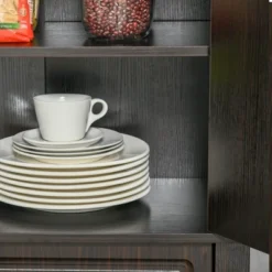 HOMCOM 71" Freestanding Kitchen Pantry With 4 Doors, And 2 Large Cabinets, Tall Storage Cabinet With Wide Drawer For Kitchen Dining Room -Homcom GUEST 420f339e f69d 48f2 9f26 001a4ae74ad5