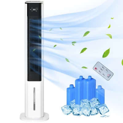 HOMCOM Portable Evaporative Air Cooler, Ice Cooling Fan Water Conditioner Unit With 3 Modes, 3 Speeds, Remote Control, Timer, And Oscillation 3 HOMCOM Portable Evaporative Air Cooler, Ice Cooling Fan Water Conditioner Unit With 3 Modes, 3 Speeds, Remote Control, Timer, And Oscillation - Image 3