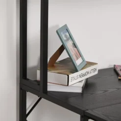 HOMCOM 55 Inch Home Office L-Shaped Computer Desk With Hutch And Storage Shelves, PC Table Study Writing Workstation With 2 Storage Compartments, Bookshelf -Homcom GUEST 44f482b5 f69f 4a51 b252 6bc92118f366