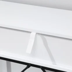 HOMCOM Modern Console Table With 2 Drawers And Open Shelf, Sofa Table For Entryway, Living Room And Hallway, White 8 HOMCOM Modern Console Table With 2 Drawers And Open Shelf, Sofa Table For Entryway, Living Room And Hallway, White -Homcom GUEST 460fc868 2f41 499e 8cb7 81bd4ecb4c75