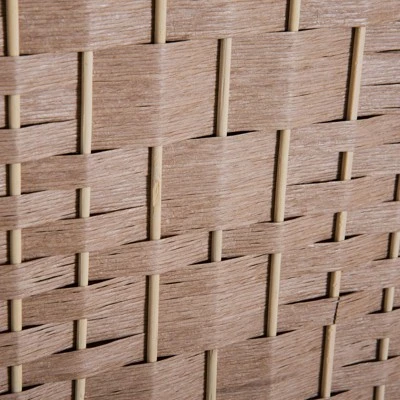 HOMCOM 6' Tall Wicker Weave 3 Panel Room Divider Privacy Screen - Natural 5 HOMCOM 6' Tall Wicker Weave 3 Panel Room Divider Privacy Screen - Natural - Image 5