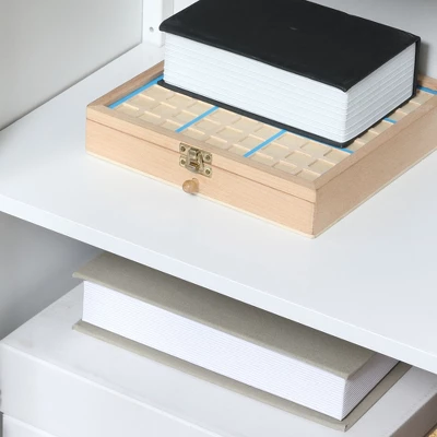 HOMCOM Kitchen Cabinet, Storage Cabinet, Sideboard Floor Accent Cabinet W/ 2 Glass Doors, Drawer, Adjustable Shelves For Living Room Entryway, White 5 HOMCOM Kitchen Cabinet, Storage Cabinet, Sideboard Floor Accent Cabinet W/ 2 Glass Doors, Drawer, Adjustable Shelves For Living Room Entryway, White - Image 5