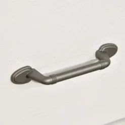 HOMCOM Wooden Farmhouse Sideboard, Storage Buffet Cabinet With 2 Large Drawers, X-Shaped Wine Rack, And Cabinets, Distressed White -Homcom GUEST 49738b90 c332 47d5 9a7f ffdc0f5832b4