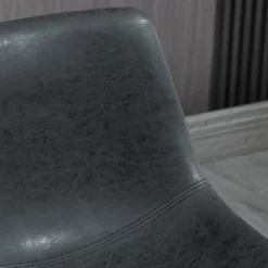 HOMCOM Counter Height Bar Stools Set Of 2, Vintage PU Leather Barstools With Footrest For Dining Room, Home Bar, Kitchen, Black -Homcom GUEST 49df7c55 7a14 4de9 a38e f9a43079d97a 1