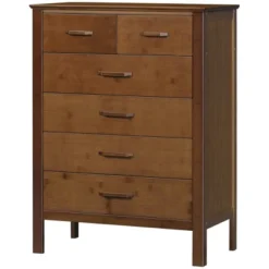 HOMCOM Tall Dresser For Bedroom, 6 Drawer Dresser, Chest Of Drawers With Bamboo Frame, Brown 7 HOMCOM Tall Dresser For Bedroom, 6 Drawer Dresser, Chest Of Drawers With Bamboo Frame, Brown -Homcom GUEST 4effb9fc 5088 4404 a62a 61e99abc689c