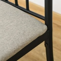 HOMCOM 5 Piece Dining Room Table Set With 4 Metal Frame Chairs For Kitchen, Dinette, Breakfast Nook, Grey 8 HOMCOM 5 Piece Dining Room Table Set With 4 Metal Frame Chairs For Kitchen, Dinette, Breakfast Nook, Grey -Homcom GUEST 54e84aac ef15 4a76 b6f4 e6b1decd076f