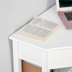 HOMCOM Corner Desk, Triangle Computer Desk With Drawer And Storage Shelves For Small Spaces, Home Office Workstation For Living Room, Or Bedroom 11 HOMCOM Corner Desk, Triangle Computer Desk With Drawer And Storage Shelves For Small Spaces, Home Office Workstation For Living Room, Or Bedroom -Homcom GUEST 556bfb4e e669 4e74 a9f8 093f342d6934