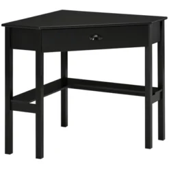 HOMCOM Corner Desk, Triangle Computer Desk With Drawer And Storage Shelves For Small Spaces, Home Office Workstation For Living Room, Or Bedroom 13 HOMCOM Corner Desk, Triangle Computer Desk With Drawer And Storage Shelves For Small Spaces, Home Office Workstation For Living Room, Or Bedroom -Homcom GUEST 56dbc195 8449 441f 9a7e c44183f59b3d