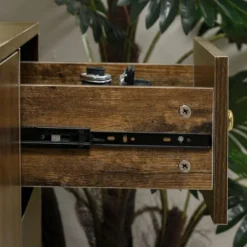 HOMCOM Modern Sideboard, Storage Cabinet, Accent Cupboard With 3 Drawers, Adjustable Shelf For Kitchen, Living Room, Brown -Homcom GUEST 5786cfe0 543b 40a3 94ab 3b34eea633ae