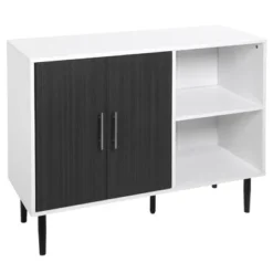HOMCOM Storage Sideboard, Buffet Cabinet With Adjustable Shelf, Free Standing 2-Door Kitchen Cupboard For Dining Room, Hallway, Grey -Homcom GUEST 64ea5a98 abd7 4689 a3d4 4aace87e9460