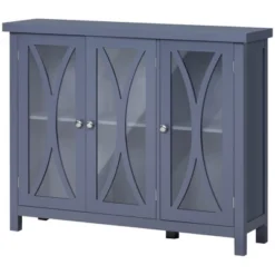 HOMCOM Elegant Kitchen Sideboard, Buffet Cabinet With Storage, Adjustable Shelves For Living Room, Study, 3 Glass Doors, Gray 7 HOMCOM Elegant Kitchen Sideboard, Buffet Cabinet With Storage, Adjustable Shelves For Living Room, Study, 3 Glass Doors, Gray -Homcom GUEST 681eea2d c57c 4d5c ad95 dfde0ee45603