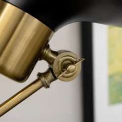 HOMCOM Adjustable Floor Lamps For Living Room, Standing Lamp For Bedroom With Balance Arm, Adjustable Head And Height, Black And Gold Lamp -Homcom GUEST 6905120d b327 46d2 9c2d 3a5488d2614f