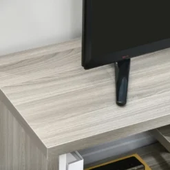 HOMCOM Modern TV Stand For TVs Up To 45", TV Cabinet With Storage Shelf And Drawer, Entertainment Center For Living Room Bedroom, Gray 9 HOMCOM Modern TV Stand For TVs Up To 45", TV Cabinet With Storage Shelf And Drawer, Entertainment Center For Living Room Bedroom, Gray -Homcom GUEST 6c1c5daf 1f1d 4d03 9ab3 425fa16bc6ca