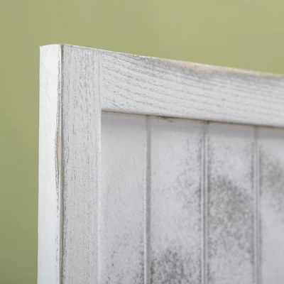 HOMCOM 5.5' Tall 4-Panel Room Divider And Folding Privacy Screen, Privacy Divider, Partition Wall For Indoor Bedroom Office Living Room, White 4 HOMCOM 5.5' Tall 4-Panel Room Divider And Folding Privacy Screen, Privacy Divider, Partition Wall For Indoor Bedroom Office Living Room, White - Image 4