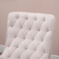 HomCom Mid-Century Tufted Wingback Fabric Rocking Chair 12 HomCom Mid-Century Tufted Wingback Fabric Rocking Chair -Homcom GUEST 6da3277a 7405 4124 988e abe209e6bd6a