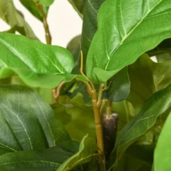 HOMCOM 5FT Artificial Fiddle Leaf Fig Tree, Faux Decorative Plant In Nursery Pot For Indoor Or Outdoor Décor -Homcom GUEST 6e6a3607 41b6 4585 b543 68db0a6eaf1a