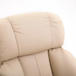 HOMCOM Recliner With Ottoman Footrest, Recliner Chair With Vibration Massage, Faux Leather And Swivel Wood Base For Living Room And Bedroom -Homcom GUEST 70606883 c511 4e98 95a6 4dc173a900d3