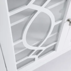 HOMCOM Modern Sideboard With Storage, Console Table, Buffet Cabinet With Glass Doors For Living Room, White 9 HOMCOM Modern Sideboard With Storage, Console Table, Buffet Cabinet With Glass Doors For Living Room, White -Homcom GUEST 727e5fa0 3f14 4c26 a244 7b5049cce588