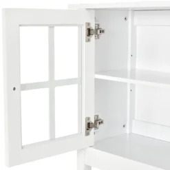 HOMCOM Kitchen Credenza & Sideboard Buffet Cabinet With 2 Glass Doors & Storage Shelves 15 HOMCOM Kitchen Credenza & Sideboard Buffet Cabinet With 2 Glass Doors & Storage Shelves -Homcom GUEST 7606a9e5 641a 4c39 9672 3fe392c94ec8