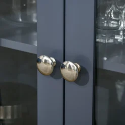 HOMCOM Elegant Kitchen Sideboard, Buffet Cabinet With Storage, Adjustable Shelves For Living Room, Study, 4 Glass Doors, Gray -Homcom GUEST 76555f4e 5ff6 498a b3dd 7677075dcc0c